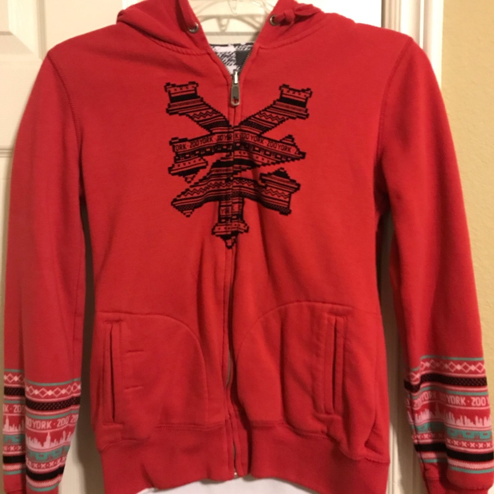 Authentic Zoo York Two sided reversible hoodie.